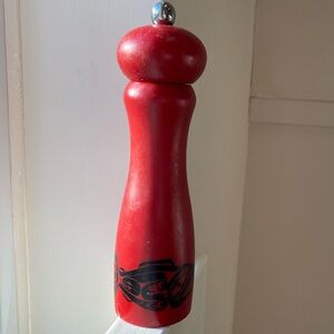Native Northwest indigenous Matte Red Salt Mill 8”-salmon design